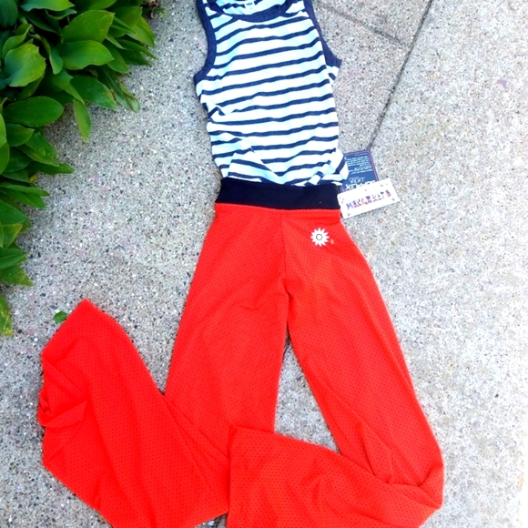 MARGERITA Orange Mesh Pants - Size 1 (NWT) - Picture 8 of 8